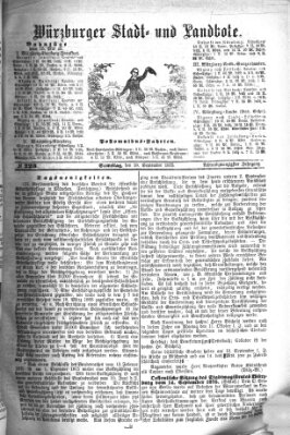 Würzburger Stadt- und Landbote Samstag 18. September 1875