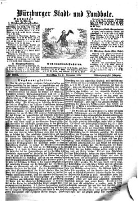 Würzburger Stadt- und Landbote Dienstag 21. September 1875