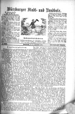 Würzburger Stadt- und Landbote Mittwoch 22. September 1875