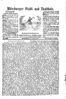 Würzburger Stadt- und Landbote Donnerstag 7. Oktober 1875