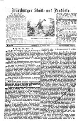 Würzburger Stadt- und Landbote Freitag 15. Oktober 1875