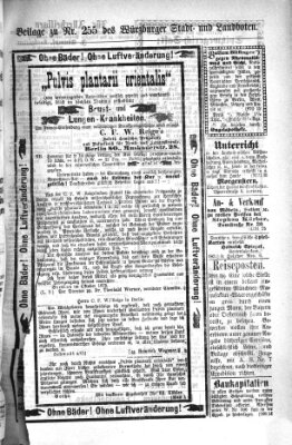 Würzburger Stadt- und Landbote Dienstag 26. Oktober 1875