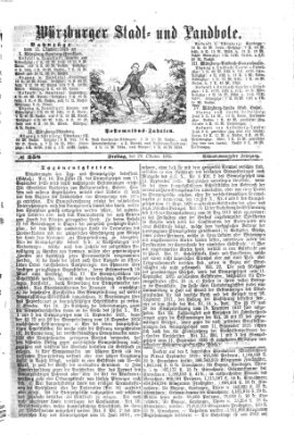 Würzburger Stadt- und Landbote Freitag 29. Oktober 1875