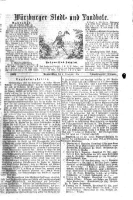 Würzburger Stadt- und Landbote Donnerstag 4. November 1875