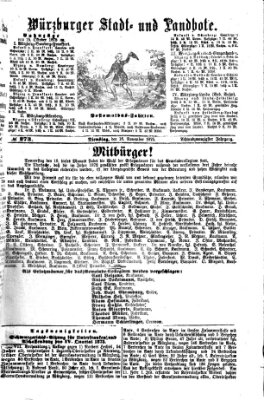 Würzburger Stadt- und Landbote Dienstag 16. November 1875