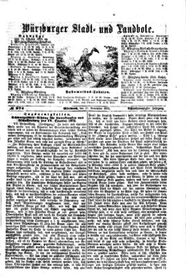 Würzburger Stadt- und Landbote Mittwoch 17. November 1875