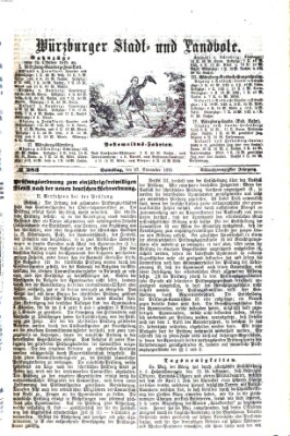 Würzburger Stadt- und Landbote Samstag 27. November 1875