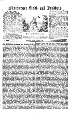 Würzburger Stadt- und Landbote Freitag 3. Dezember 1875