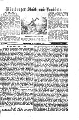 Würzburger Stadt- und Landbote Donnerstag 16. Dezember 1875