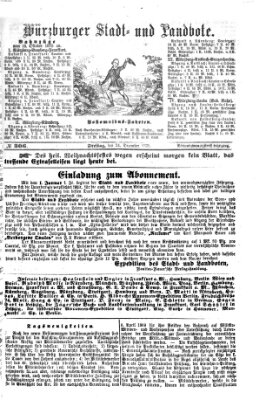 Würzburger Stadt- und Landbote Freitag 24. Dezember 1875