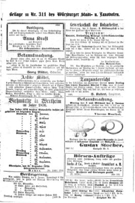 Würzburger Stadt- und Landbote Freitag 31. Dezember 1875