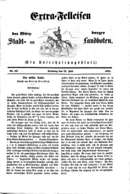 Extra-Felleisen (Würzburger Stadt- und Landbote) Sonntag 25. Juli 1875