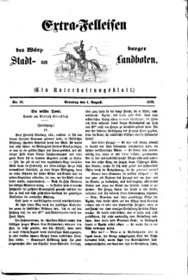 Extra-Felleisen (Würzburger Stadt- und Landbote) Sonntag 1. August 1875