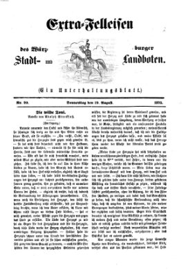 Extra-Felleisen (Würzburger Stadt- und Landbote) Donnerstag 19. August 1875