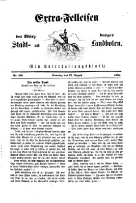 Extra-Felleisen (Würzburger Stadt- und Landbote) Sonntag 22. August 1875