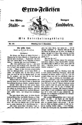 Extra-Felleisen (Würzburger Stadt- und Landbote) Dienstag 2. November 1875