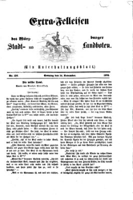 Extra-Felleisen (Würzburger Stadt- und Landbote) Sonntag 14. November 1875