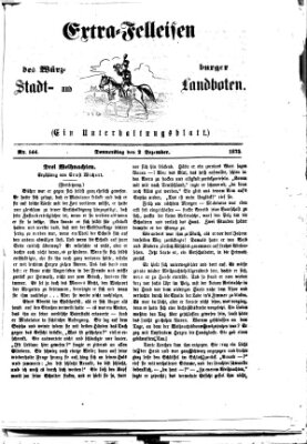 Extra-Felleisen (Würzburger Stadt- und Landbote) Donnerstag 2. Dezember 1875