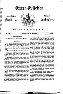 Extra-Felleisen (Würzburger Stadt- und Landbote) Sonntag 26. Dezember 1875