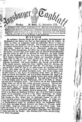 Augsburger Tagblatt Dienstag 21. September 1875