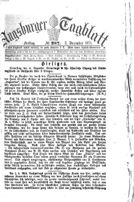 Augsburger Tagblatt Freitag 3. Dezember 1875