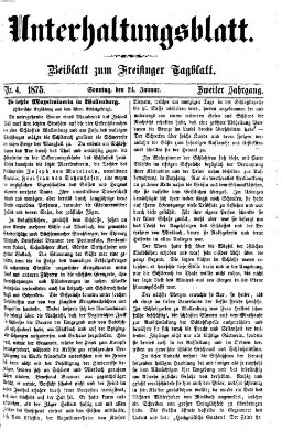 Freisinger Tagblatt (Freisinger Wochenblatt) Sonntag 24. Januar 1875