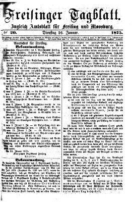 Freisinger Tagblatt (Freisinger Wochenblatt) Dienstag 26. Januar 1875