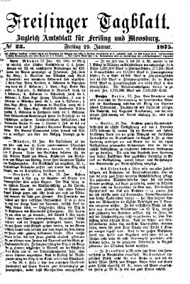 Freisinger Tagblatt (Freisinger Wochenblatt) Freitag 29. Januar 1875