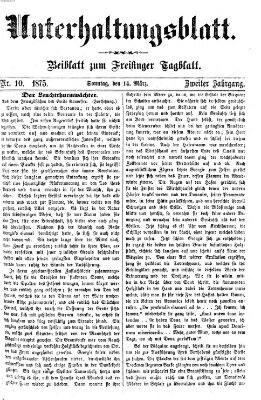 Freisinger Tagblatt (Freisinger Wochenblatt) Sonntag 14. März 1875