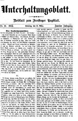 Freisinger Tagblatt (Freisinger Wochenblatt) Sonntag 21. März 1875