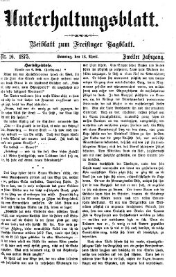 Freisinger Tagblatt (Freisinger Wochenblatt) Sonntag 18. April 1875