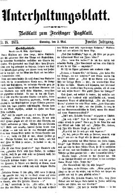 Freisinger Tagblatt (Freisinger Wochenblatt) Sonntag 2. Mai 1875