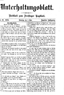 Freisinger Tagblatt (Freisinger Wochenblatt) Sonntag 9. Mai 1875