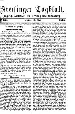 Freisinger Tagblatt (Freisinger Wochenblatt) Freitag 14. Mai 1875