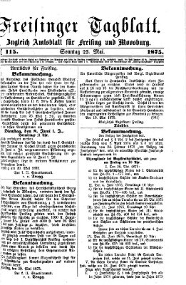 Freisinger Tagblatt (Freisinger Wochenblatt) Sonntag 23. Mai 1875