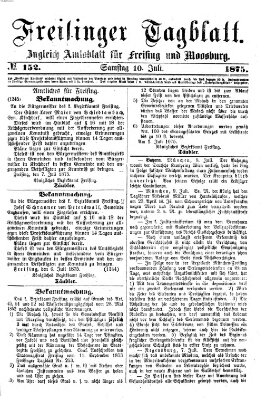 Freisinger Tagblatt (Freisinger Wochenblatt) Samstag 10. Juli 1875