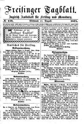 Freisinger Tagblatt (Freisinger Wochenblatt) Mittwoch 11. August 1875