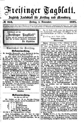 Freisinger Tagblatt (Freisinger Wochenblatt) Freitag 5. November 1875