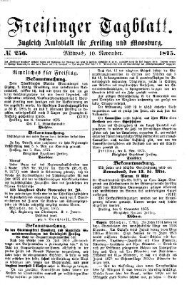 Freisinger Tagblatt (Freisinger Wochenblatt) Mittwoch 10. November 1875