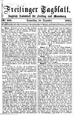 Freisinger Tagblatt (Freisinger Wochenblatt) Donnerstag 30. Dezember 1875