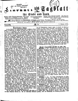 Lindauer Tagblatt für Stadt und Land Donnerstag 7. Januar 1875