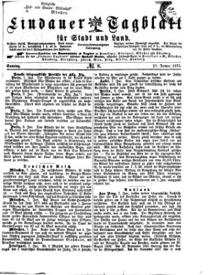 Lindauer Tagblatt für Stadt und Land Sonntag 10. Januar 1875