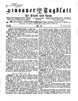 Lindauer Tagblatt für Stadt und Land Samstag 16. Januar 1875