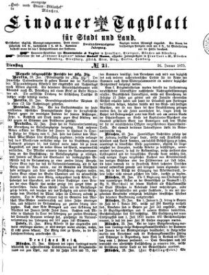 Lindauer Tagblatt für Stadt und Land Dienstag 26. Januar 1875