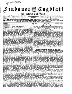 Lindauer Tagblatt für Stadt und Land Freitag 5. Februar 1875