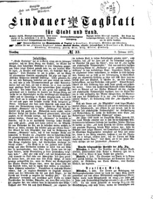 Lindauer Tagblatt für Stadt und Land Dienstag 9. Februar 1875