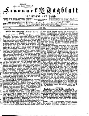 Lindauer Tagblatt für Stadt und Land Donnerstag 11. Februar 1875