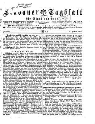 Lindauer Tagblatt für Stadt und Land Sonntag 21. Februar 1875