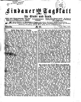 Lindauer Tagblatt für Stadt und Land Donnerstag 18. März 1875