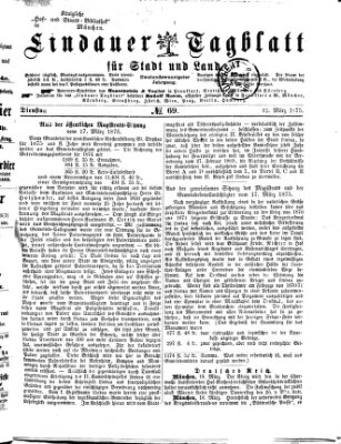 Lindauer Tagblatt für Stadt und Land Dienstag 23. März 1875